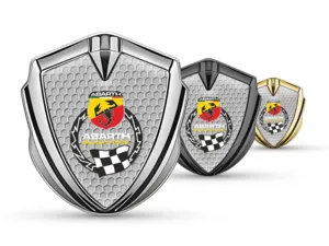 Fiat Abarth Emblem Fender Abzeichen Luxus Finish Aus Edelstahl